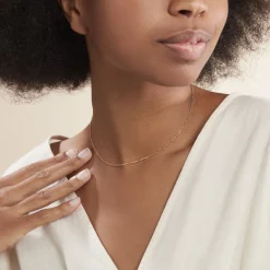 Histoire d'Or Chaîne Igoa Maille Forçat Diamantee Or Jaune* Colliers|Colliers