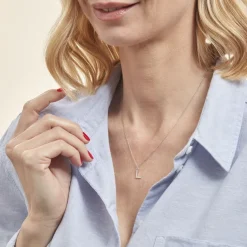 Outlet Histoire d'Or Chaîne Igoa Maille Forçat Diamantee or blanc