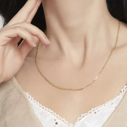 Discount Histoire d'Or Chaîne Igoa Maille Forçat Diamantee Or Jaune