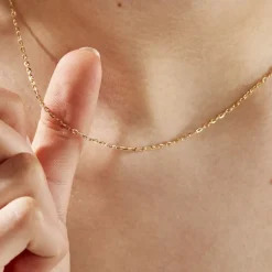 Histoire d'Or Chaîne Igoa Maille Forçat Diamantee Or Jaune* Colliers|Colliers