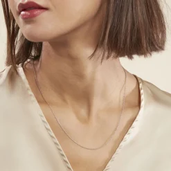 Outlet Histoire d'Or Chaîne Ilan Maille Forçat Ronde Or Blanc