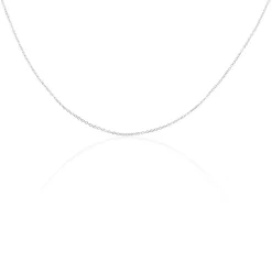 Histoire d'Or Chaîne Ilan Maille Forçat Ronde Or Blanc* Colliers|Colliers