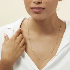 Histoire d'Or Chaîne Imanie Maille Singapour Or Jaune* Colliers|Colliers