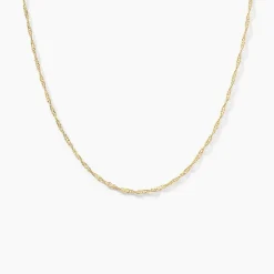 Histoire d'Or Chaîne Imanie Maille Singapour Or Jaune