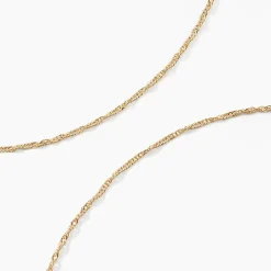 Histoire d'Or Chaîne Imanie Maille Singapour Or Jaune