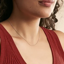 Online Histoire d'Or Chaîne Iris Maille Gourmette or blanc