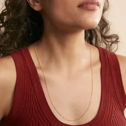 Histoire d'Or Chaîne Ixia Maille Gourmette Diamantee Or Jaune* Colliers|Colliers