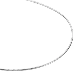 Histoire d'Or Chaîne Kassie Maille Omega Argent Blanc* Colliers|Colliers