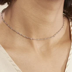 Histoire d'Or Chaîne Leliana Maille Singapour Or Blanc* Colliers|Colliers