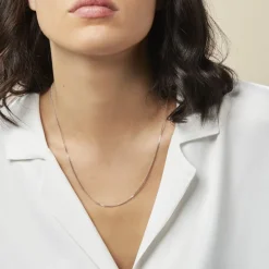 Histoire d'Or Chaîne Maille Gourmette Or Blanc* Colliers|Colliers