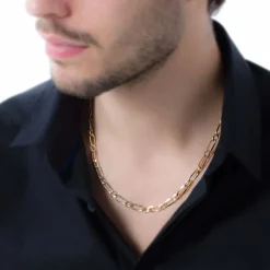 Histoire d'Or Chaîne Ophelio Maille Alternee 1/1 or jaune