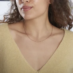 Histoire d'Or Chaîne Ophelio Maille Alternee 1/1* Colliers|Colliers