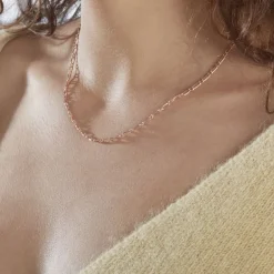 Histoire d'Or Chaîne Ophelio Maille Alternee 1/1* Colliers|Colliers