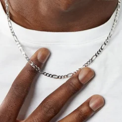 Histoire d'Or Chaîne Vivian Maille Alternee 1/3 Argent Blanc* Colliers|Colliers