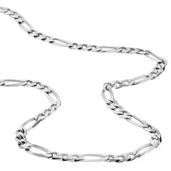 Hot Histoire d'Or Chaîne Vivian Maille Alternee 1/3 Argent Blanc