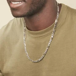 Hot Histoire d'Or Chaîne Vivian Maille Alternee 1/3 Argent Blanc