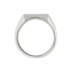 Histoire d'Or Chevaliere Acier Blanc Winebald* Bagues|Bagues Sans Pierre