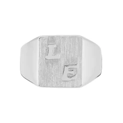 Histoire d'Or Chevaliere Argent Blanc Gringoire Carree* Bagues|Bagues Sans Pierre