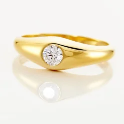 Histoire d'Or Chevaliere Maxime Or Jaune Oxyde* Bagues|Chevalières