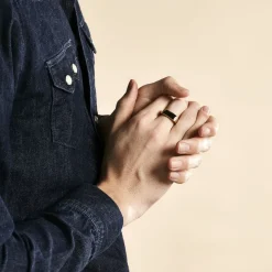 New Histoire d'Or Chevaliere Plaqué Or Gregh Email