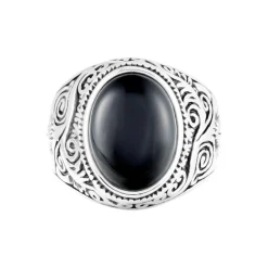 Histoire d'Or Chevaliere Zayn Acier Inoxydable Blanc Verre* Bagues|Chevalières