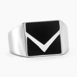 New Histoire d'Or Chevalière Argent Blanc Christoffer Email