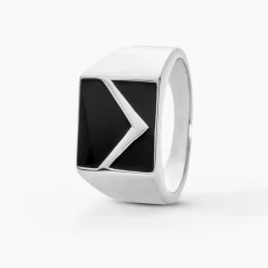 New Histoire d'Or Chevalière Argent Blanc Christoffer Email