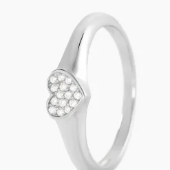 Histoire d'Or Chevalière Argent Deep In Love Oxydes De Zirconium* Bagues|Bagues Fantaisie