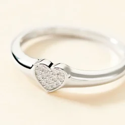 Histoire d'Or Chevalière Argent Deep In Love Oxydes De Zirconium* Bagues|Bagues Fantaisie