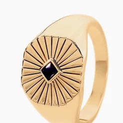 Histoire d'Or Chevalière Arlo Plaque Or Jaune Spinelle* Bagues|Chevalières