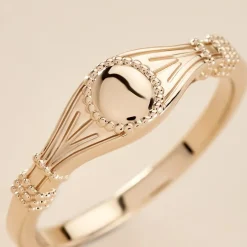 New Histoire d'Or Chevalière Azteque plaqué or jaune