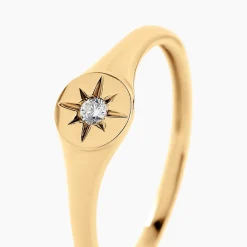 Histoire d'Or Chevalière Chauncey Or Jaune Oxyde De Zirconium* Bagues|Chevalières