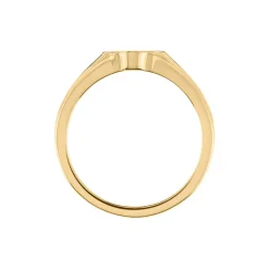 Online Histoire d'Or Chevalière Cosma Plaqué Or Jaune Oxyde De Zirconium