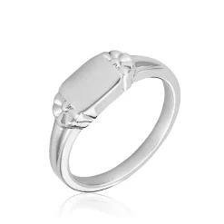 Histoire d'Or Chevalière Darian Argent Blanc* Bagues|Bagues Sans Pierre