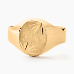 Histoire d'Or Chevalière Gerrard Ovale Diamantee Soleil Or Jaune* Bagues|Bagues Sans Pierre