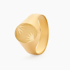 Histoire d'Or Chevalière Gerrard Ovale Diamantee Soleil Or Jaune* Bagues|Bagues Sans Pierre