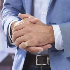 Histoire d'Or Chevalière Gerrard Ovale Diamantee Soleil Or Jaune* Bagues|Bagues Sans Pierre