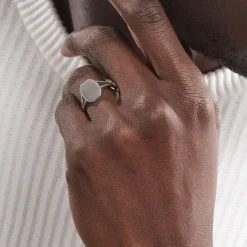 Histoire d'Or Chevalière Kaleo Argent Blanc* Bagues|Bagues Sans Pierre