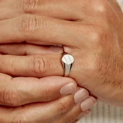 Histoire d'Or Chevalière Kety Argent Blanc* Bagues|Bagues Sans Pierre