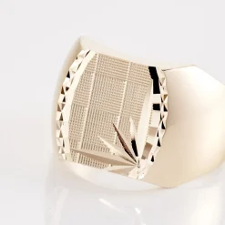 Hot Histoire d'Or Chevalière Leoncette Plaqué Or Jaune