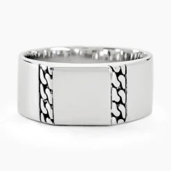 Histoire d'Or Chevalière Luka Argent Blanc* Bagues|Bagues Sans Pierre