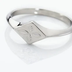 Histoire d'Or Chevalière Narva Argent Blanc* Bagues|Bagues Sans Pierre