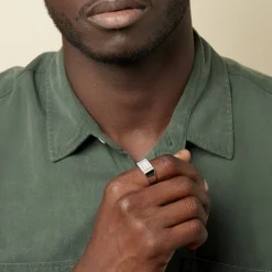 Histoire d'Or Chevalière Owena Argent Blanc Oxyde De Zirconium* Bagues|Chevalières