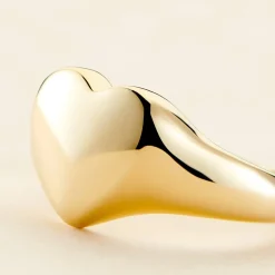 Histoire d'Or Chevalière Philia Acier Doré* Bagues|Bagues Sans Pierre