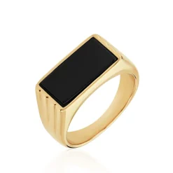 Histoire d'Or Chevalière Plaqué Hadrien Onyx* Bagues|Chevalières