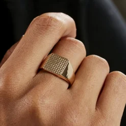 Online Histoire d'Or Chevalière Plaqué Or Corentin