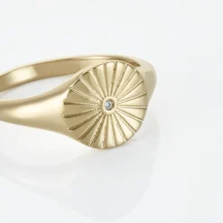 Histoire d'Or Chevalière Plaqué Or Florenz Oxyde De Zirconium* Bagues|Chevalières