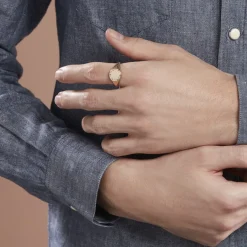 Histoire d'Or Chevalière Plaqué Or Jaune Hadrian* Bagues|Bagues Sans Pierre