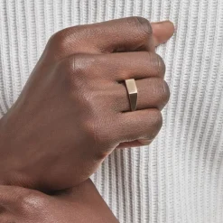 Histoire d'Or Chevalière Plaqué Or Jaune Alfonso* Bagues|Bagues Sans Pierre