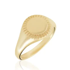 New Histoire d'Or Chevalière Plaqué Or Jaune Louie